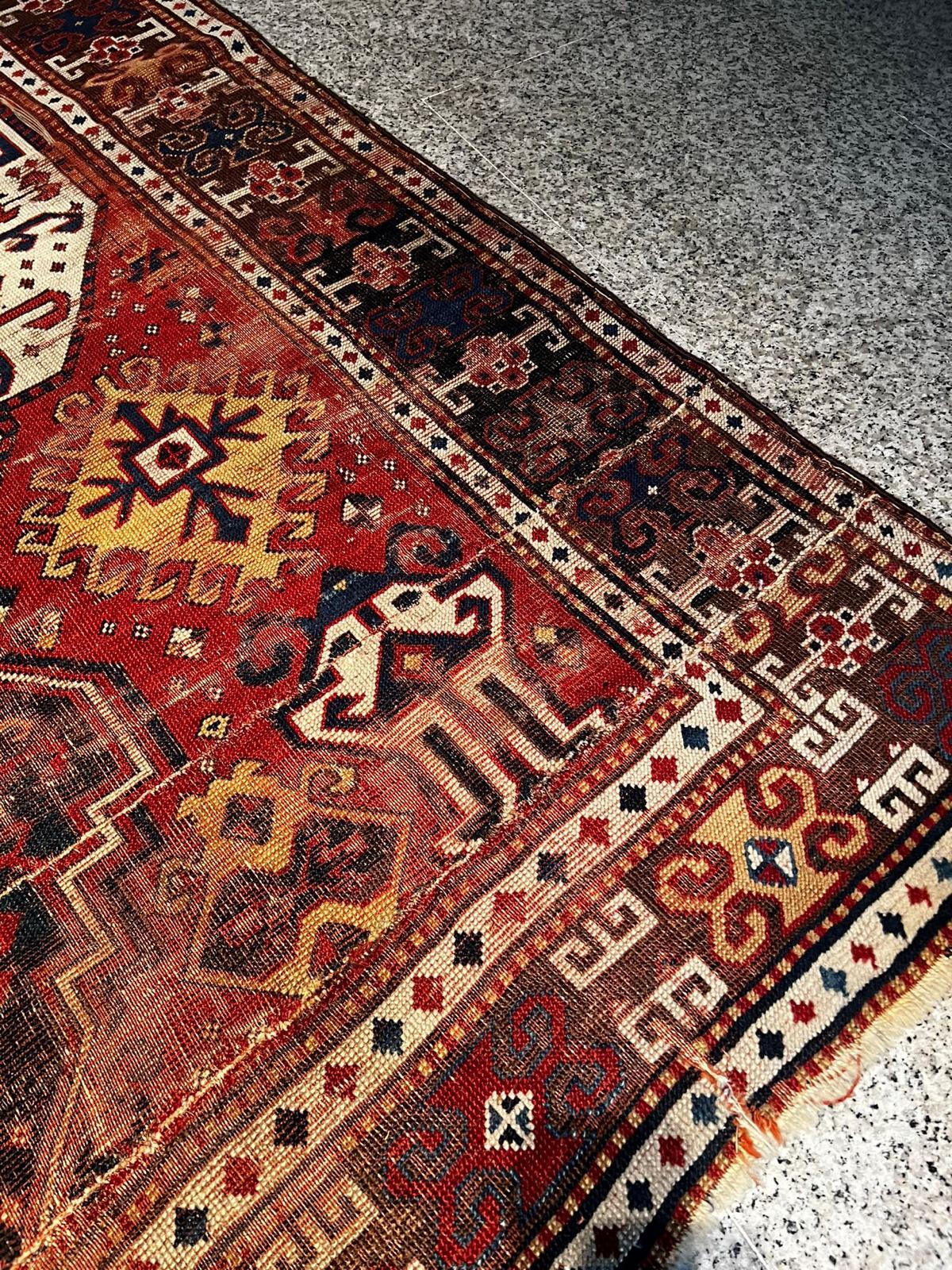 Antique Caucasien Rug, Kazak, Lori Pambak, Circa 1850 For Sale 5