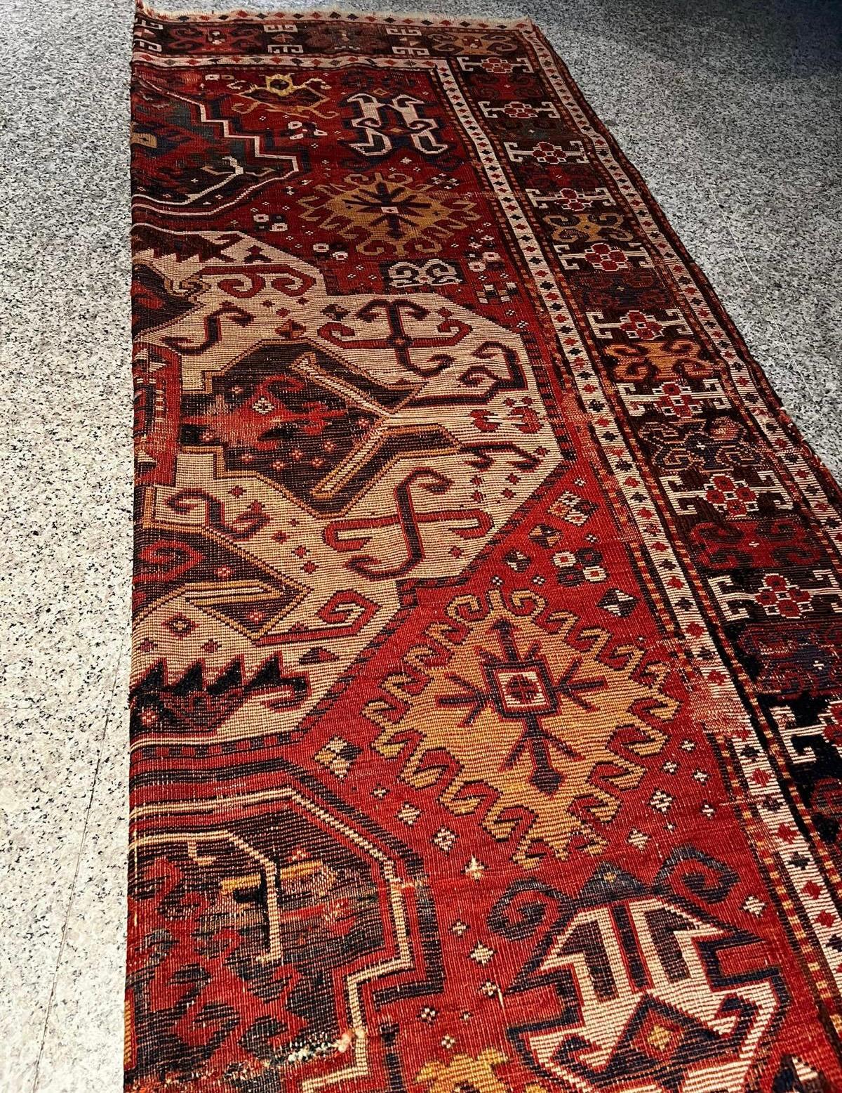 Antique Caucasien Rug, Kazak, Lori Pambak, Circa 1850 For Sale 6