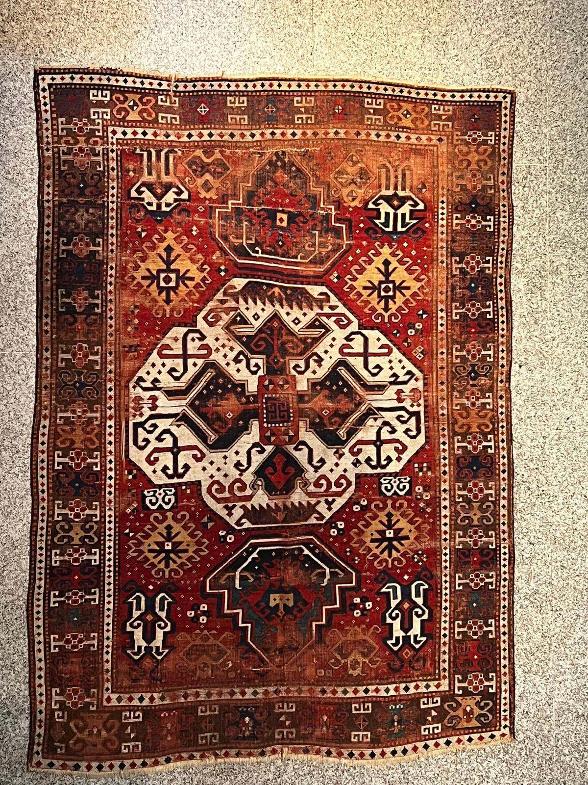 Antique Caucasien Rug, Kazak, Lori Pambak, Circa 1850 For Sale 7