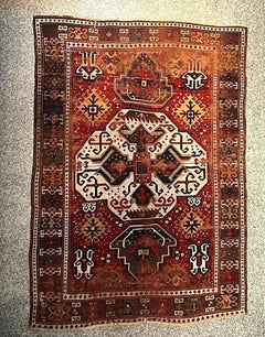 Antique Caucasien Rug, Kazak, Lori Pambak, Circa 1850