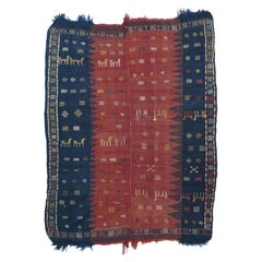 Antique Caucasion Verheh Kilim Rug 5'4'' x 6'11''