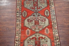 Antique Caucasus Kazak Gallery Runner, circa 1900