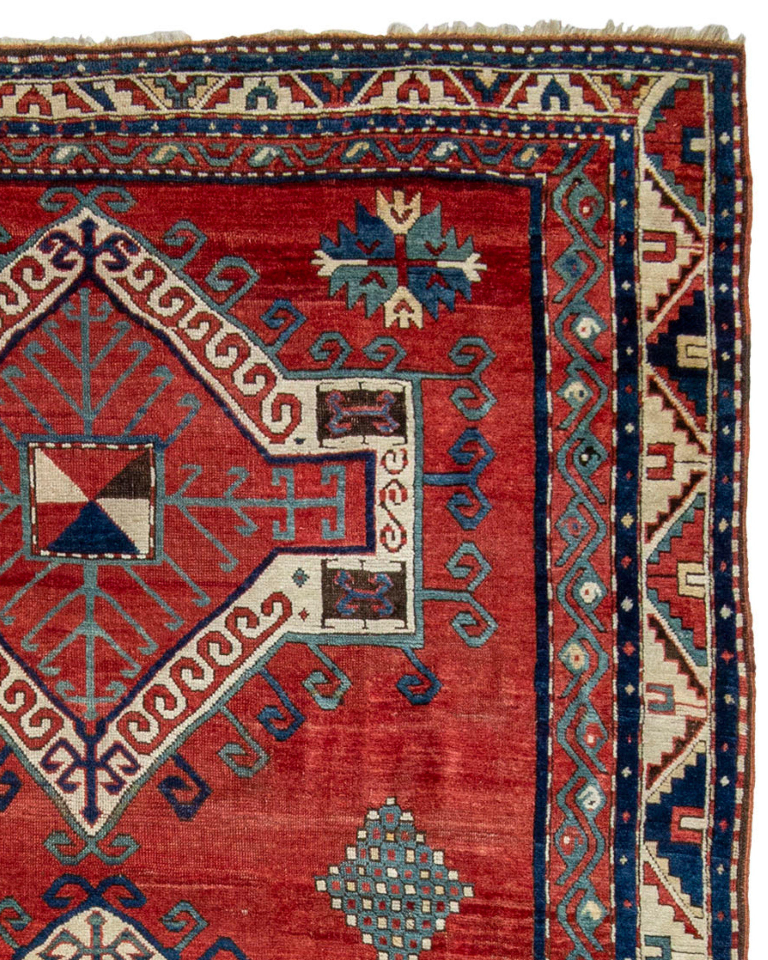 Antique Caucasian Kazak Rug, 19th Century

Additional Information
Dimensions: 5'6