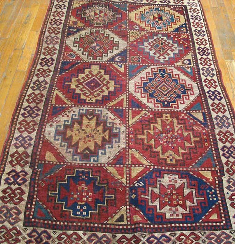 Antique Caucasus - Kazak rug, measures: 3'7