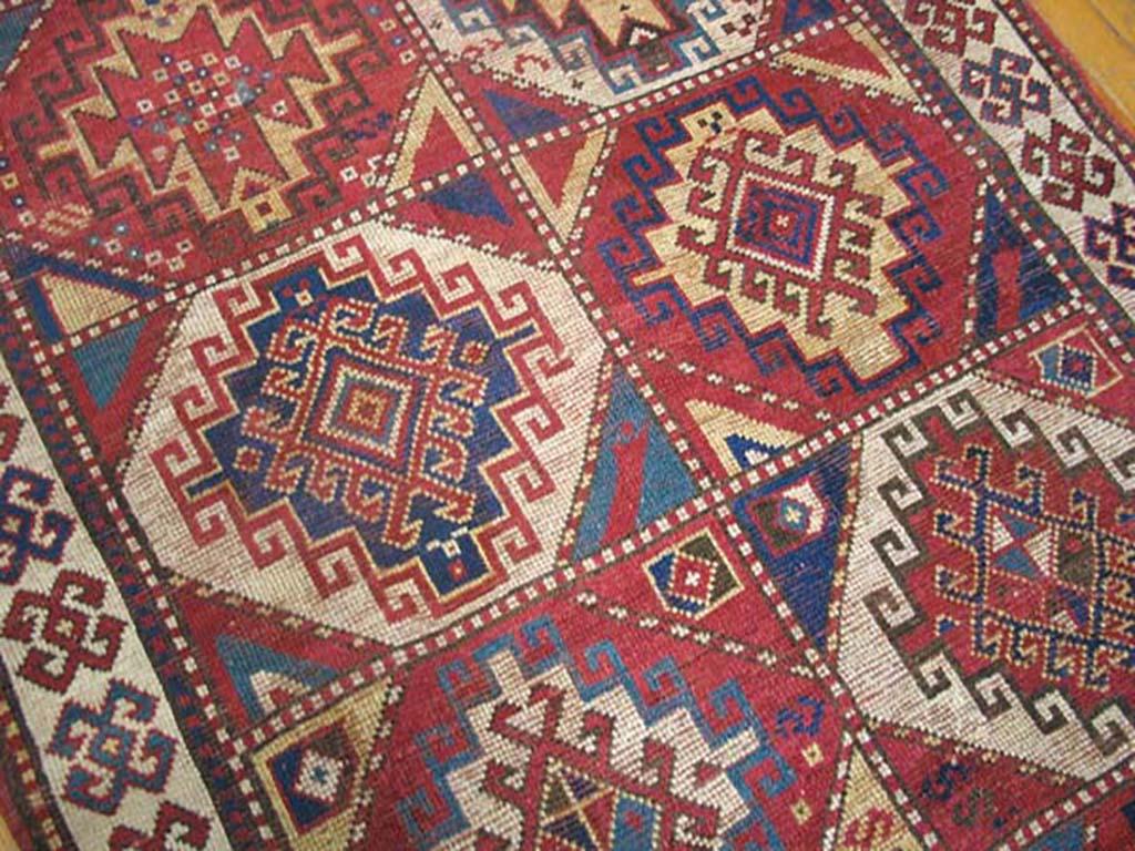 Antique Caucasus, Kazak Rug In Good Condition For Sale In New York, NY
