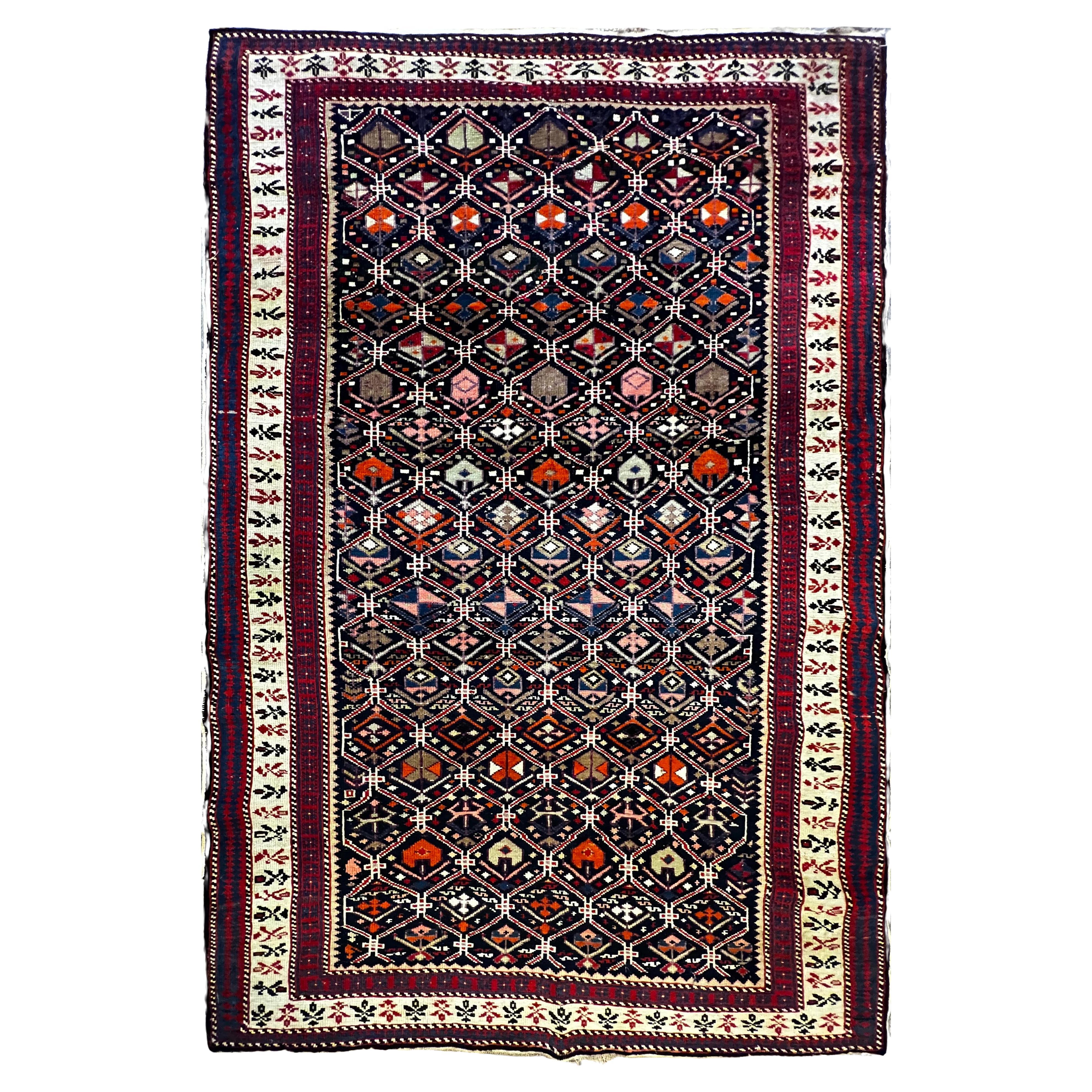  Antique Caucasus Kuba Rug - N° 980 For Sale