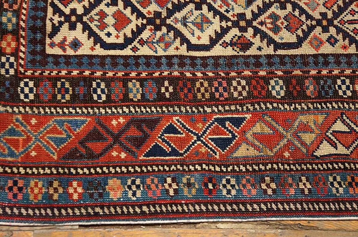 Antique Caucasus Rug In Good Condition For Sale In New York, NY