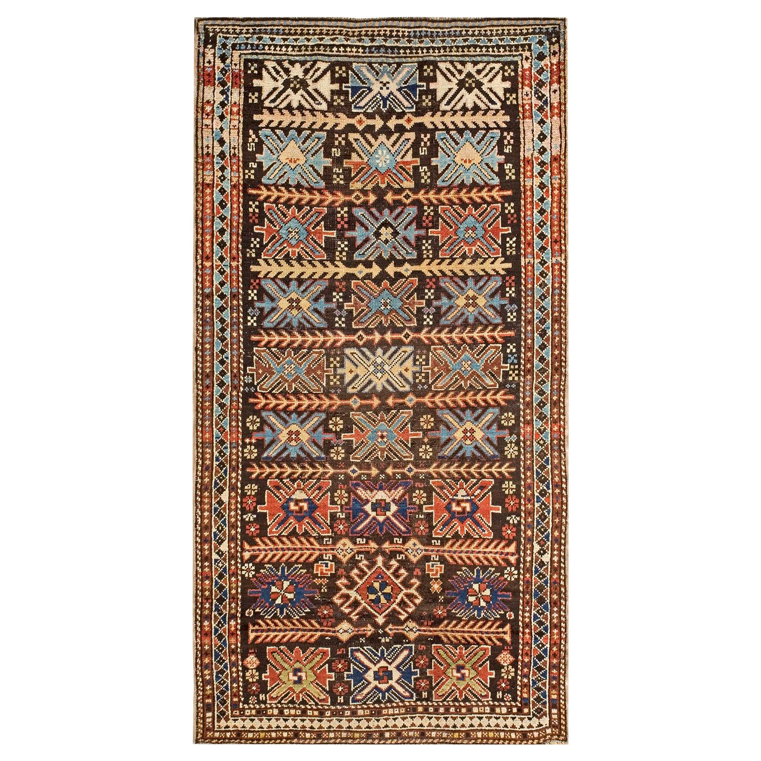 Early 20th Century Caucasian Karabagh Carpet ( 3'4" x 6'3" - 102 x 191 ) For Sale