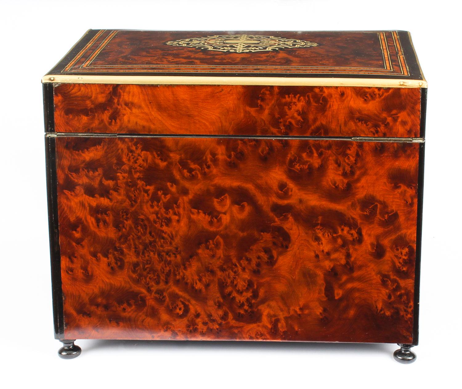 Antique Cave à Liqueur Boulle Marquetry Bar Napoleon III, 19th Century In Good Condition In London, GB