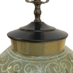 Lampada antica in porcellana Celadon