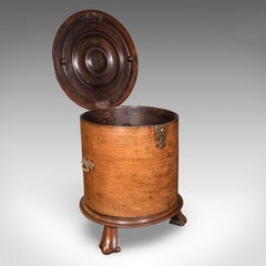 Cellaretta antica, inglese, supporto per vino in noce, tavolino, Reggenza, 1820