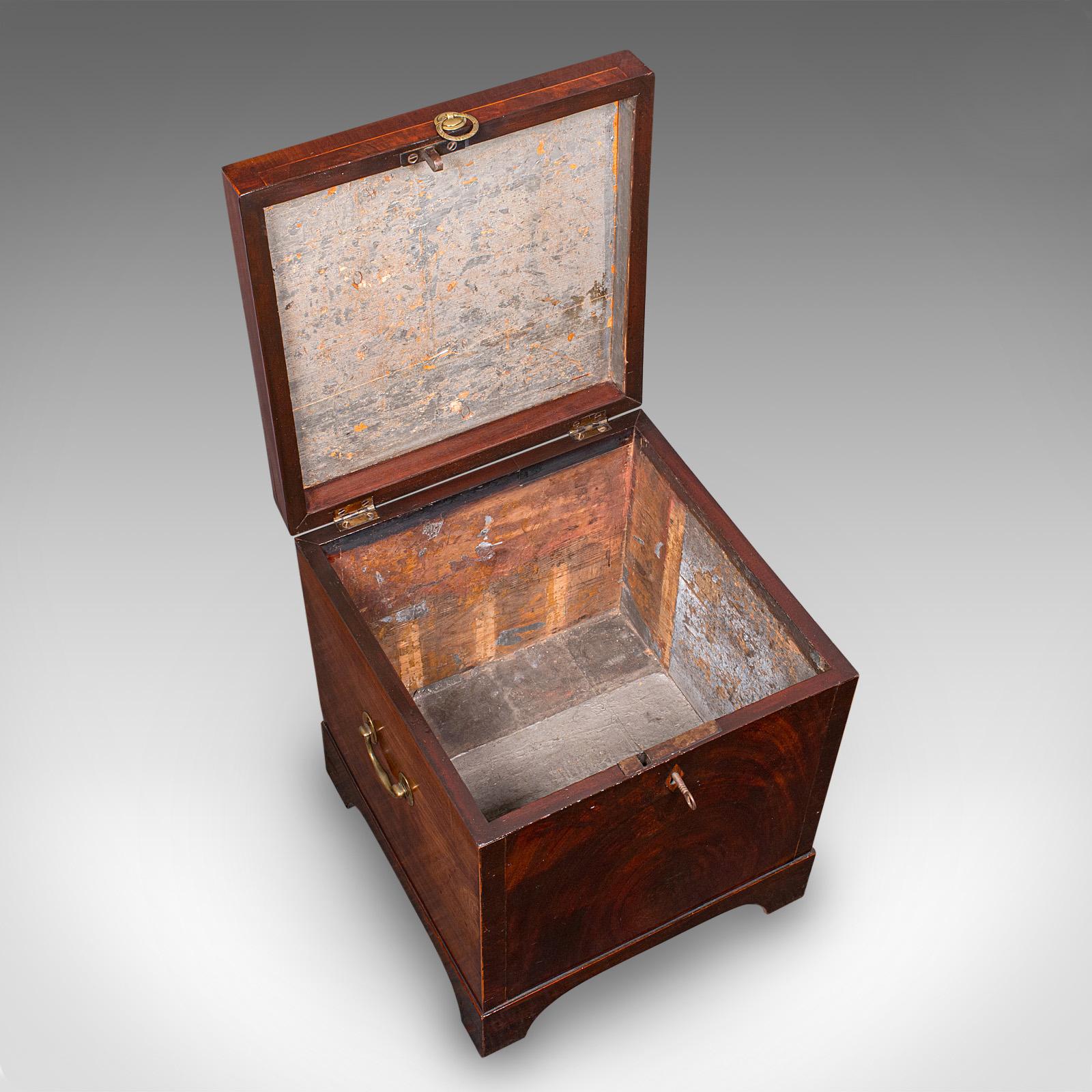 Antique Cellarette, English, Wine Cellar, Fireside Store, Blanket Box, Georgian For Sale 3
