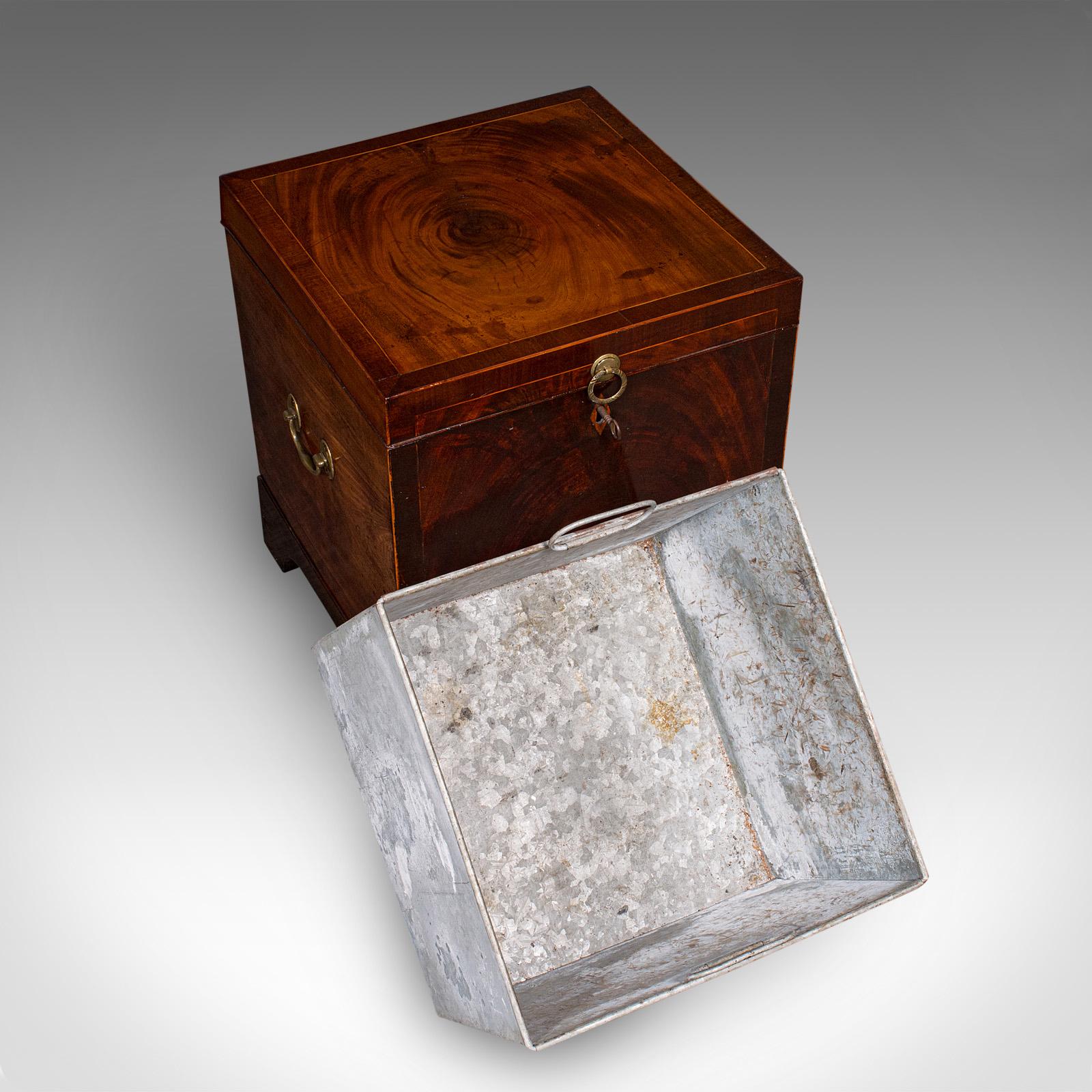 Antique Cellarette, English, Wine Cellar, Fireside Store, Blanket Box, Georgian For Sale 4