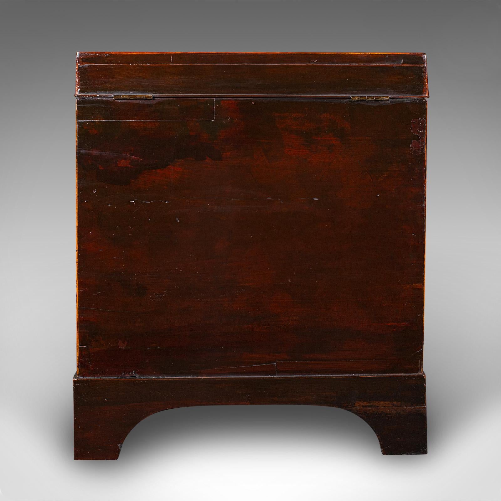 Late 18th Century Antique Cellarette, English, Wine Cellar, Fireside Store, Blanket Box, Georgian For Sale