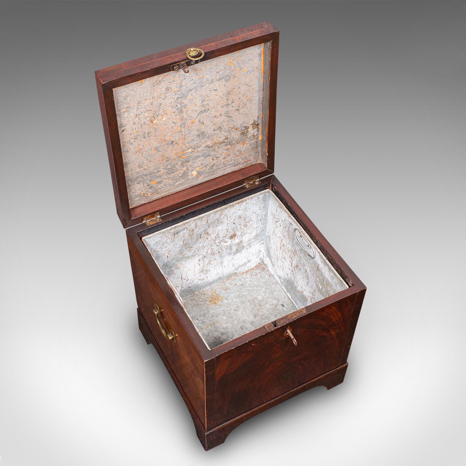 Antique Cellarette, English, Wine Cellar, Fireside Store, Blanket Box, Georgian For Sale 2