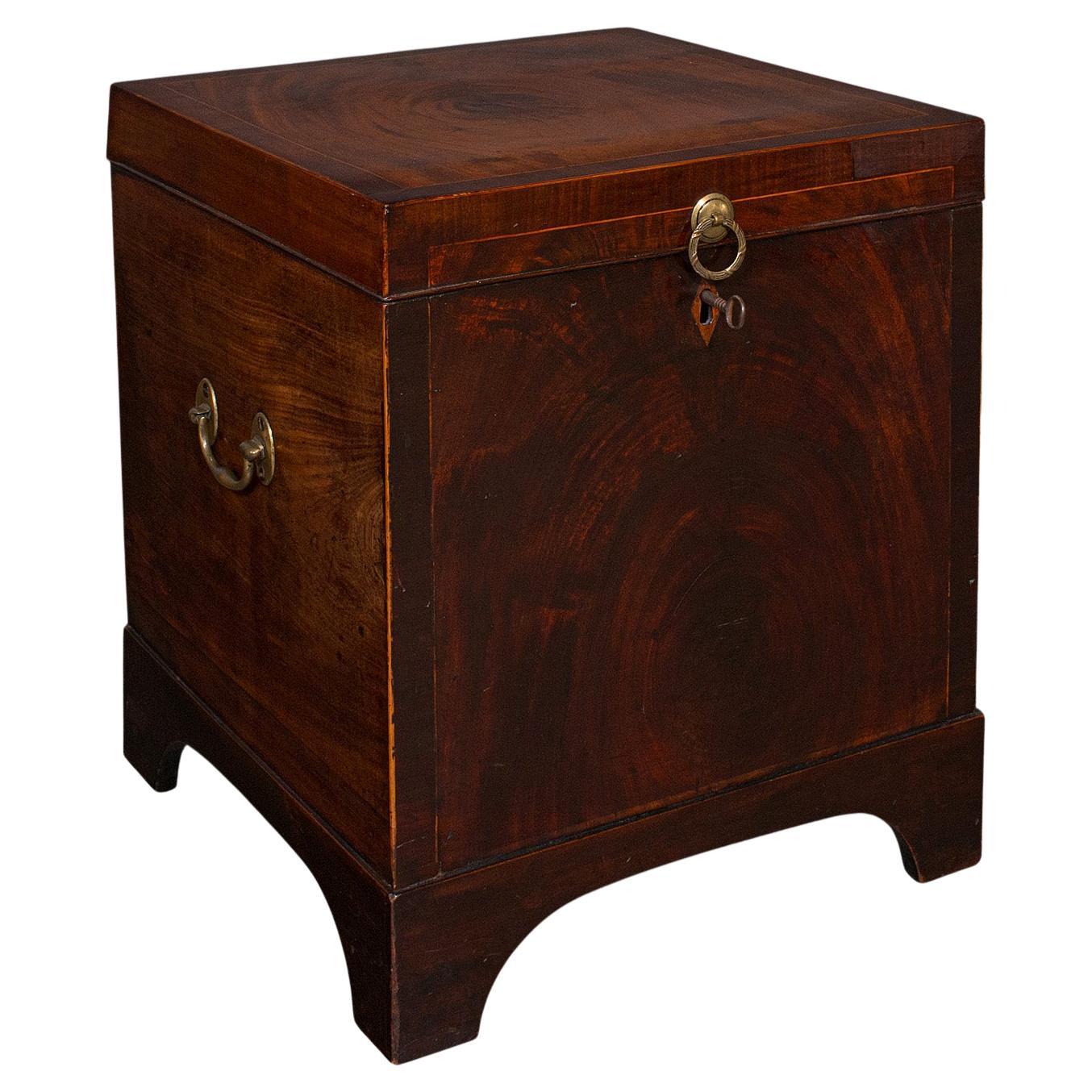 Antique Cellarette, English, Wine Cellar, Fireside Store, Blanket Box, Georgian