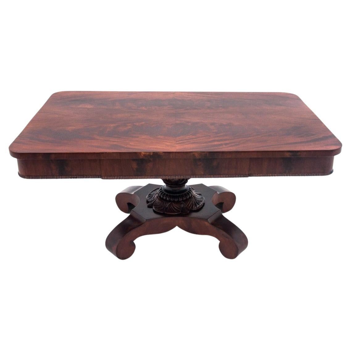 Antique center table, Northern Europe, late 19th century.