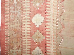 Antique Central Anatolian Kilim Prayer Rug in Soft Muted Colors