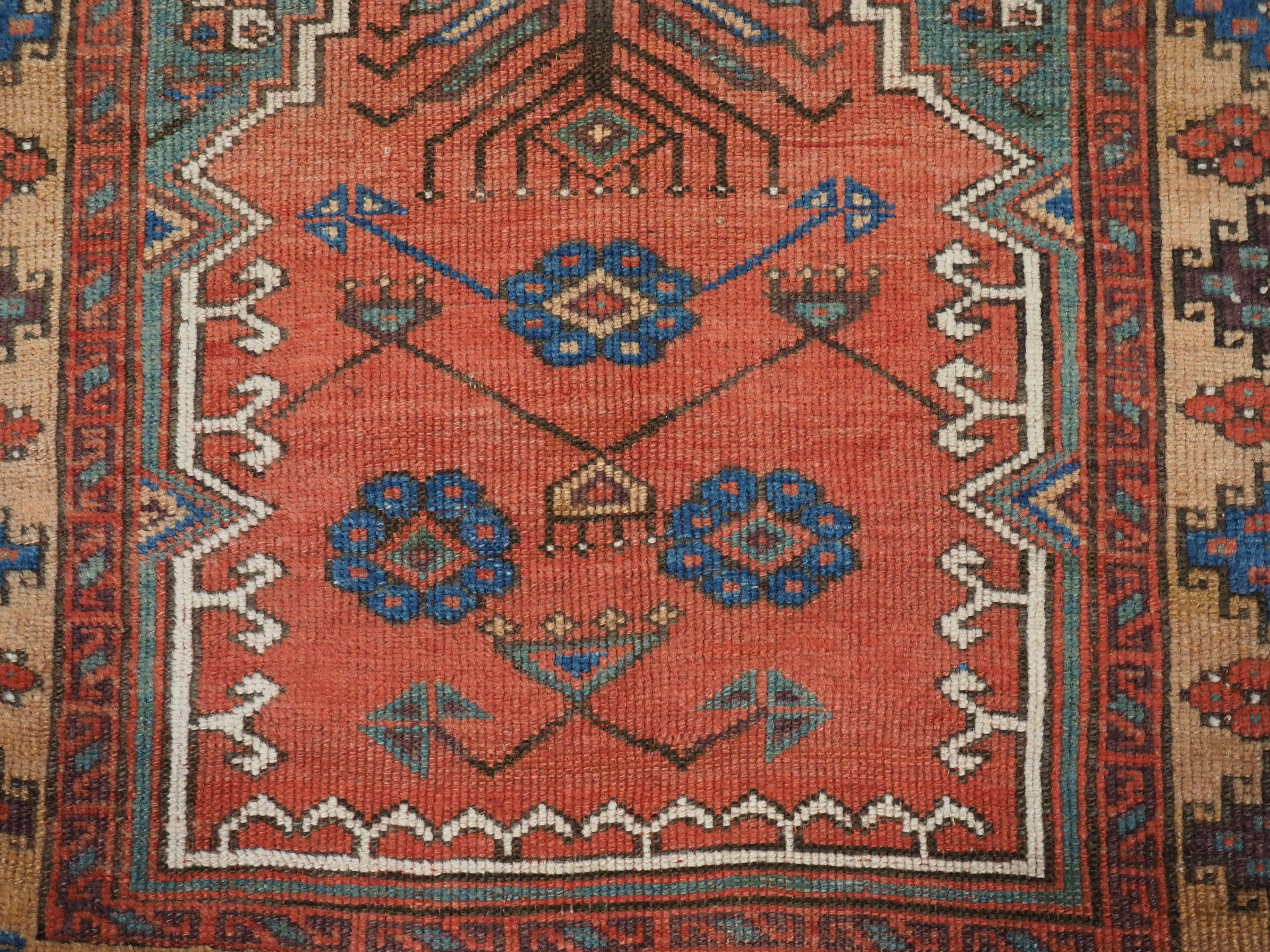 Antiker Mittel Anatolischer Konya-Dörfer- Gebetsteppich aus der Region Konya.  Circa 1850. im Angebot 2