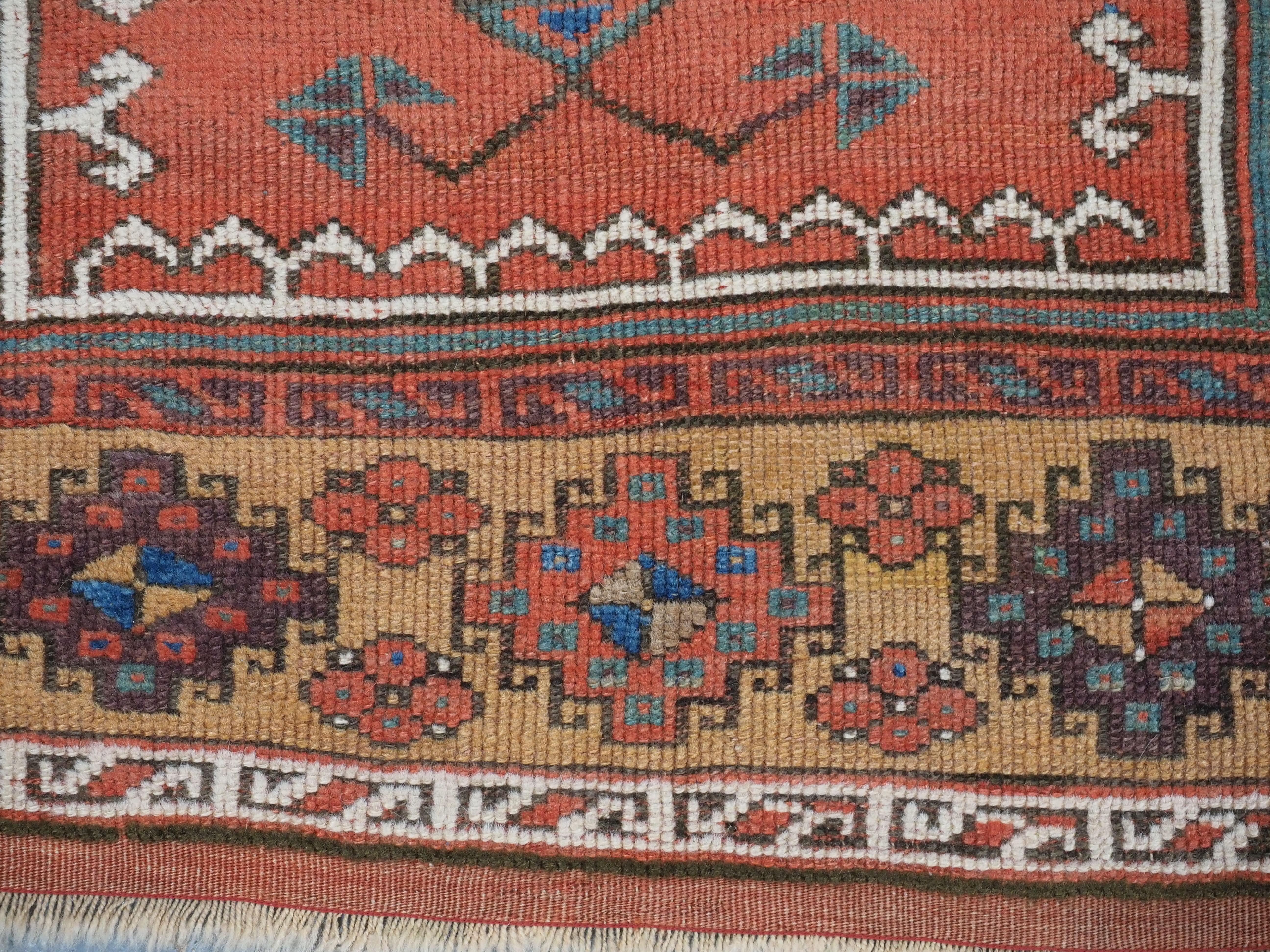 Antiker Mittel Anatolischer Konya-Dörfer- Gebetsteppich aus der Region Konya.  Circa 1850. im Angebot 3