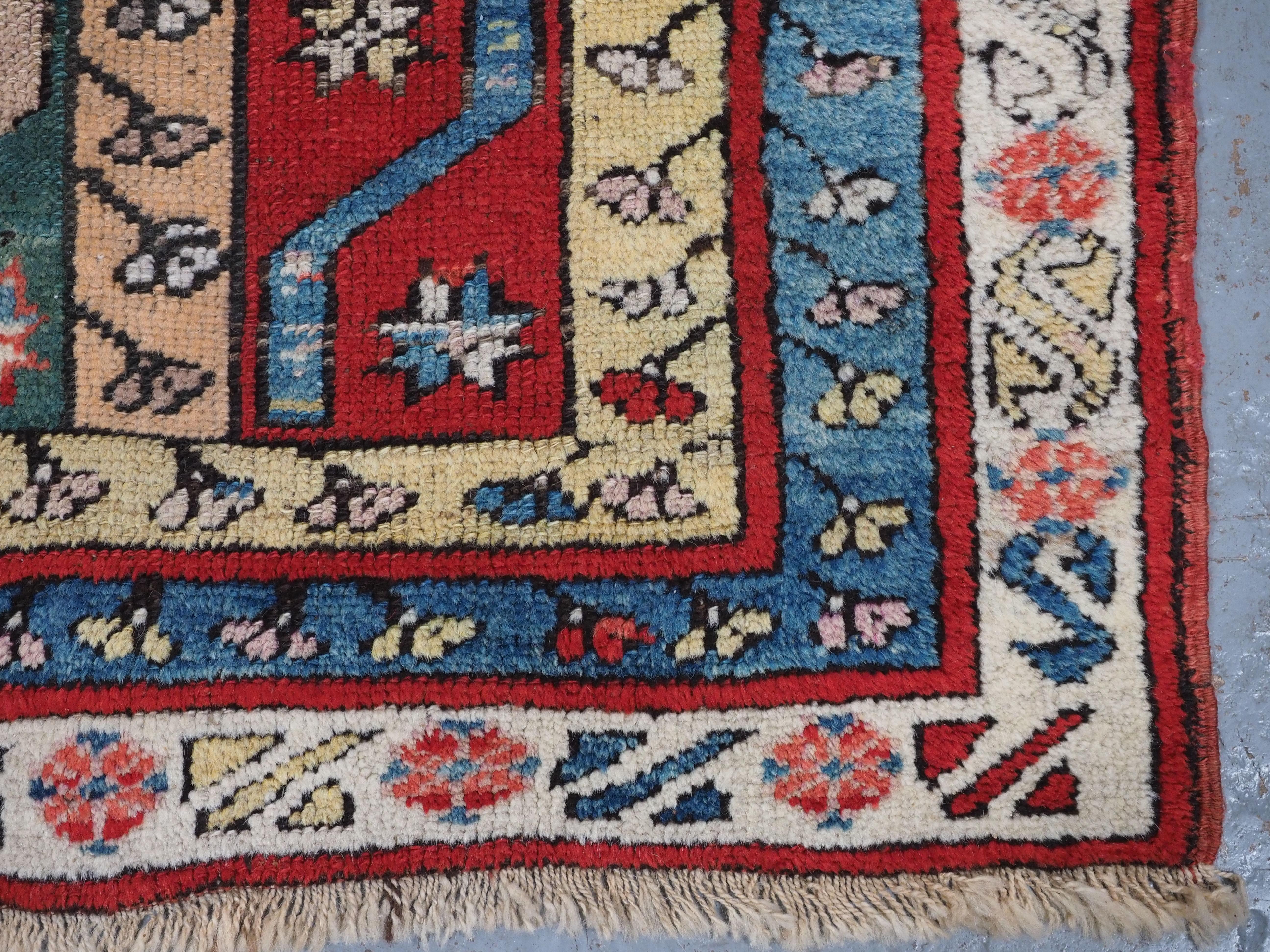 Antique Central Anatolian Konya region village rug, circa 1920. For Sale 5