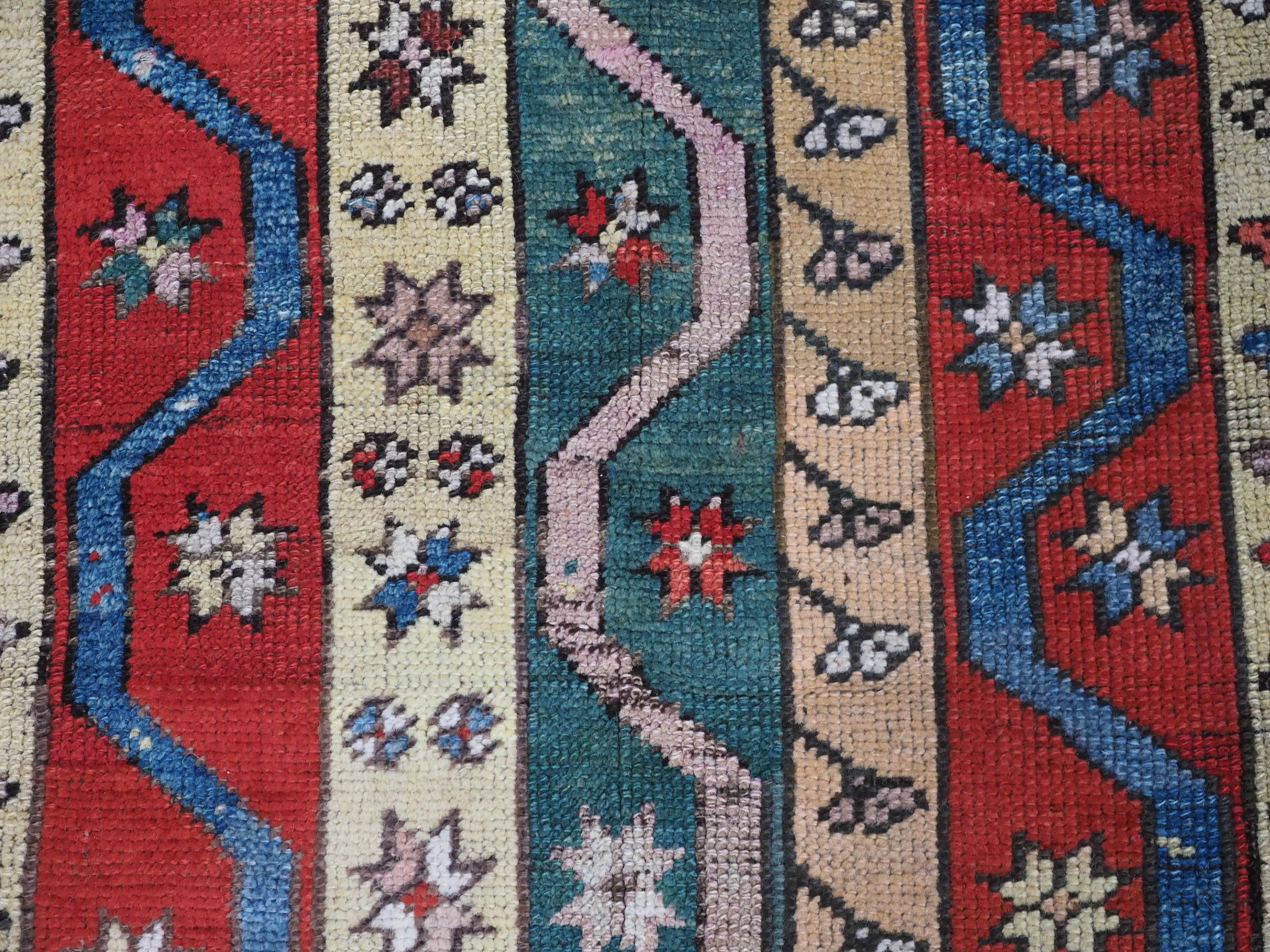 Antique Central Anatolian Konya region village rug, circa 1920. For Sale 3