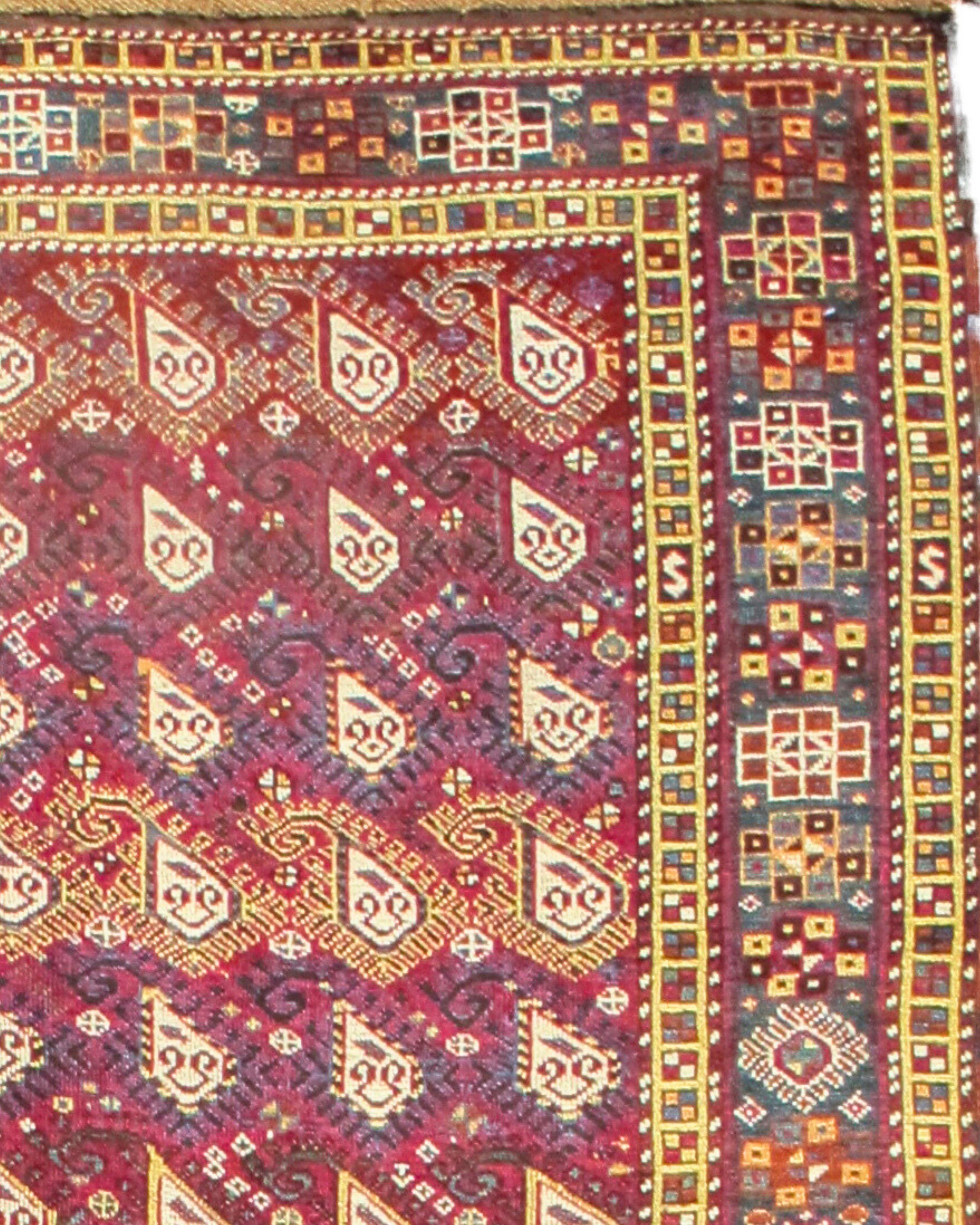 Ancien tapis de course turc d'Anatolie centrale, fin du 19e siècle

Informations supplémentaires :
Dimensions : 8'10