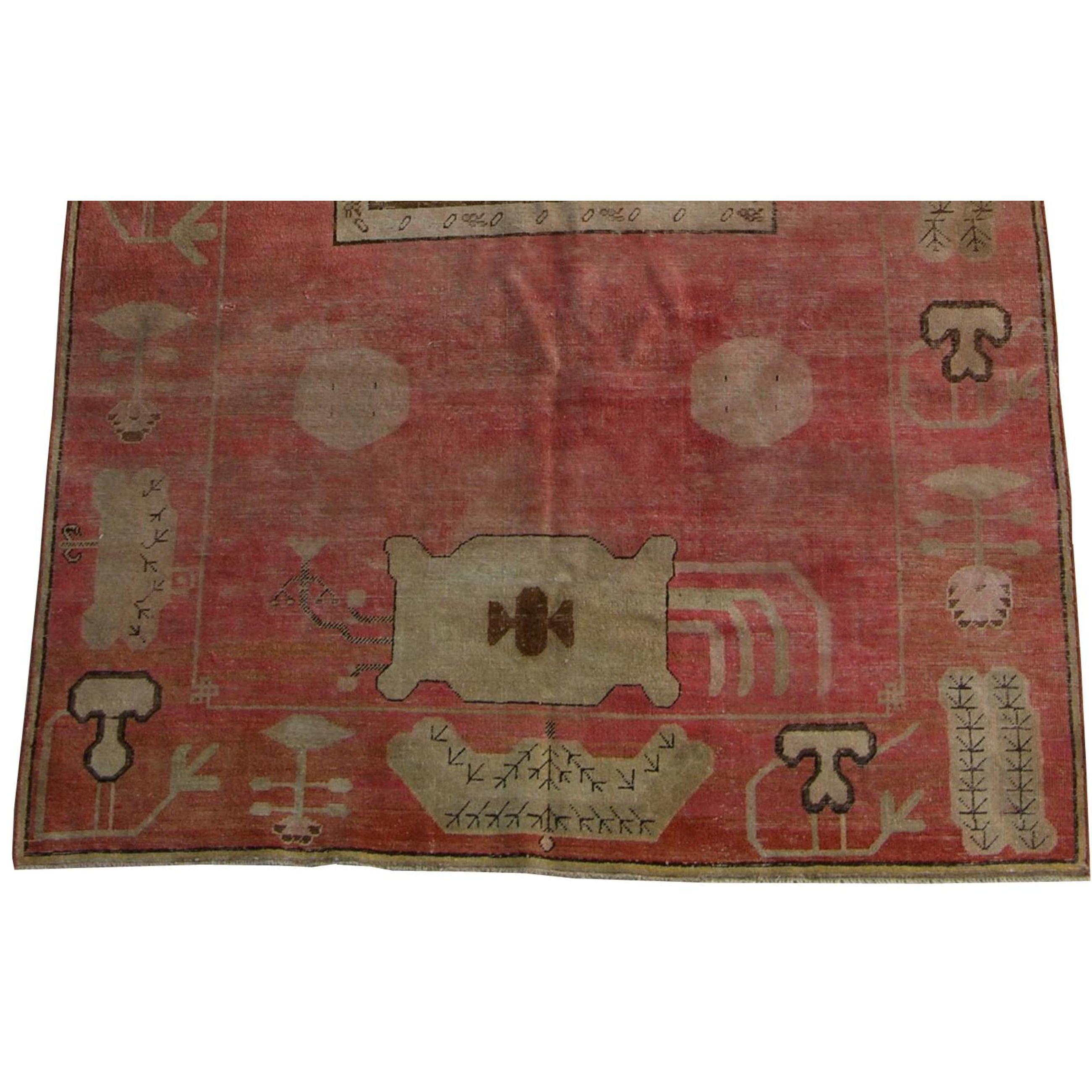 Ancien Samarkand d'Asie centrale 10'7'' X 5'6'' Bon état - En vente à Los Angeles, US