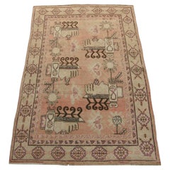 Antique Central Asian Style Tribal Samarkand Rug