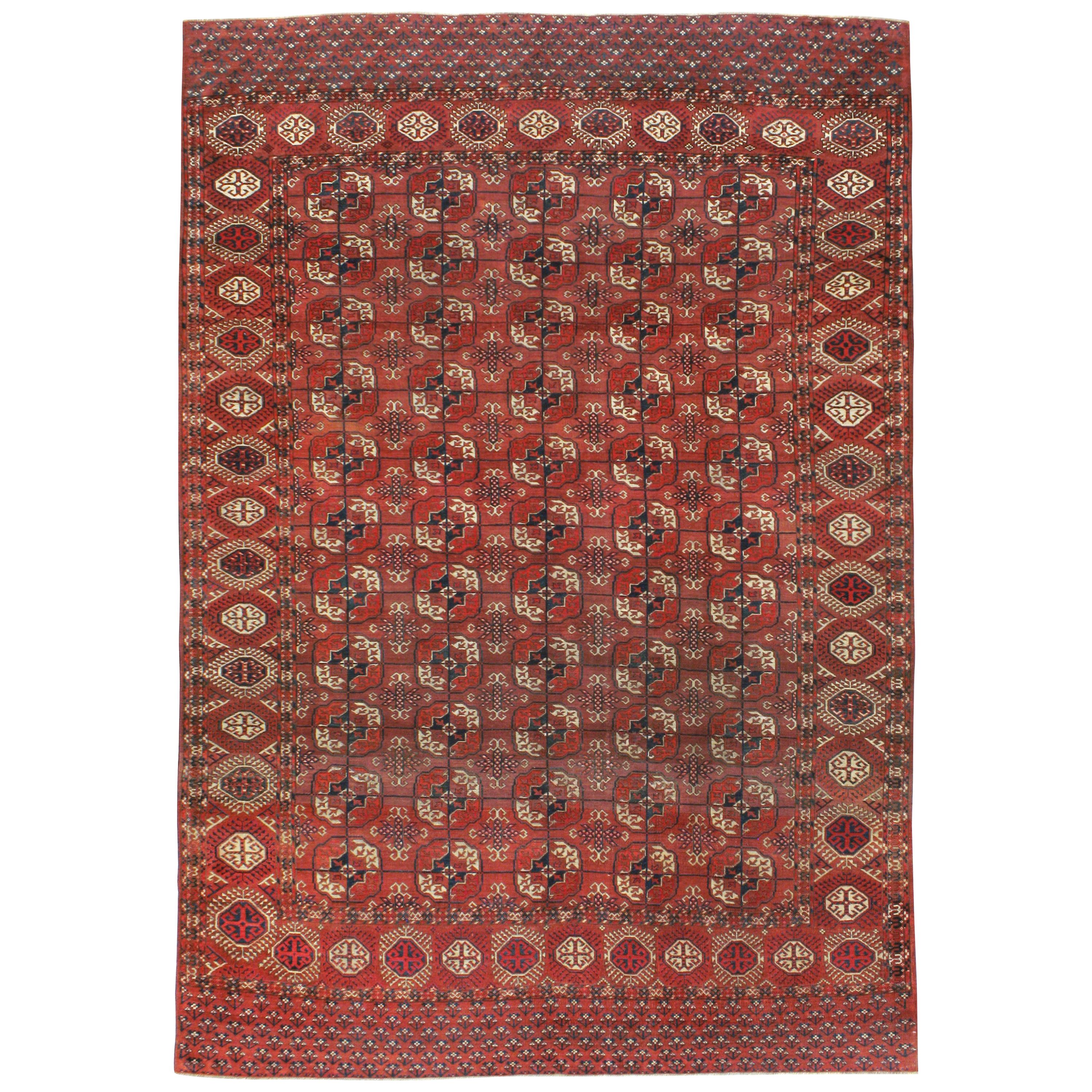 Tapis Tekke ancien d'Asie centrale