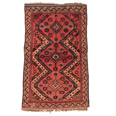 Antique Central Asian Uzbek Tribal Rug