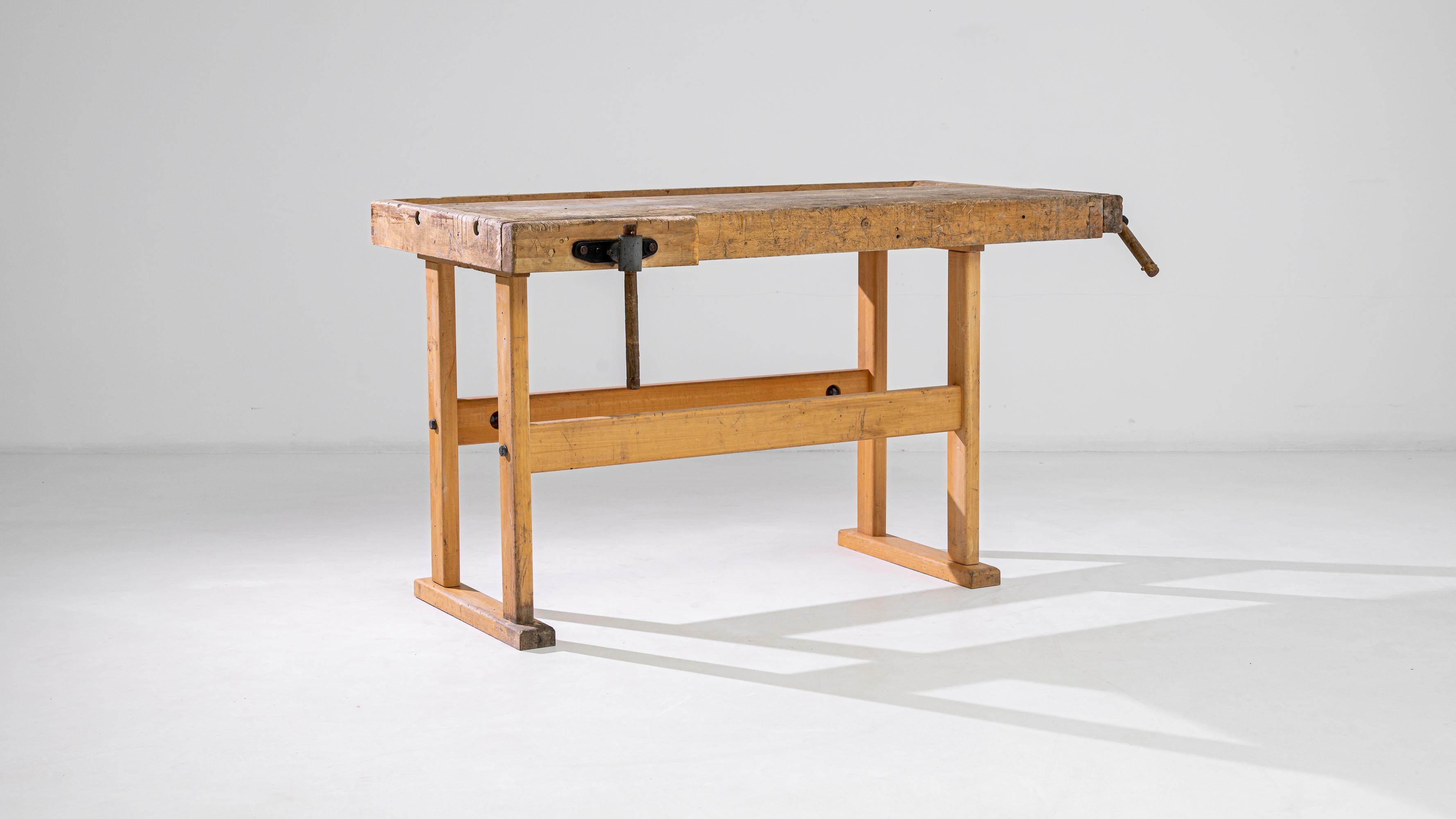 Mid-20th Century Antique Central European Carpenter’s Bench