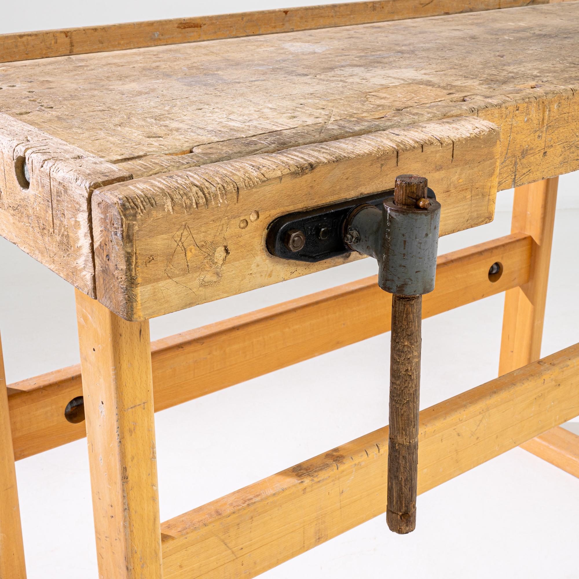 Antique Central European Carpenter’s Bench 1