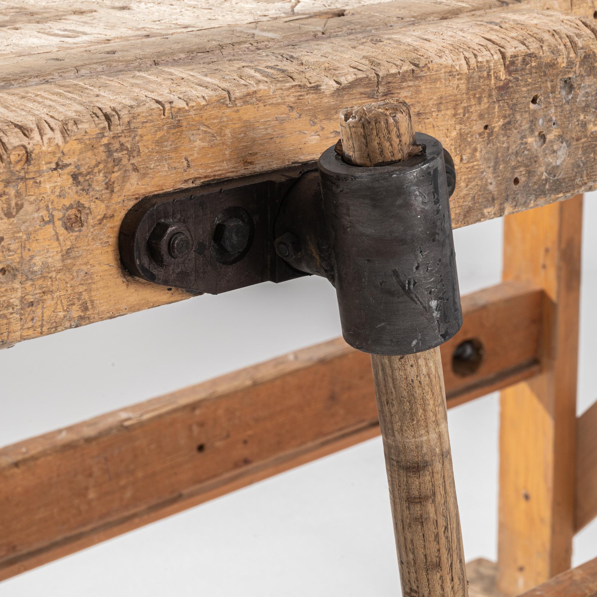 Antique Central European Carpenter’s Bench 3