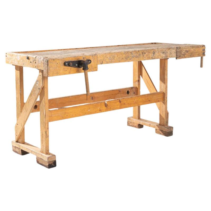 Oak Carpenter's and Joiner's Work Bench at 1stDibs | bench carpenter ...