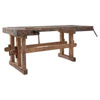 Antique Carpenter's Workbench, Solid Wood, German at 1stDibs ...