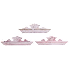 Antique Central European Mouldings, Set of Three
