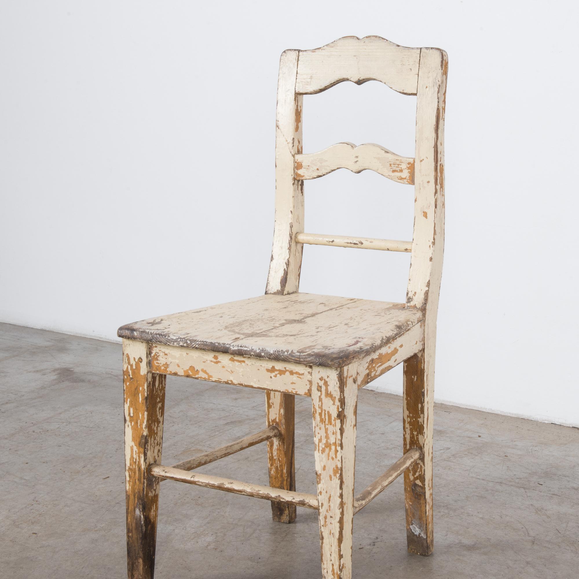 German Antique Central European Wooden Chair