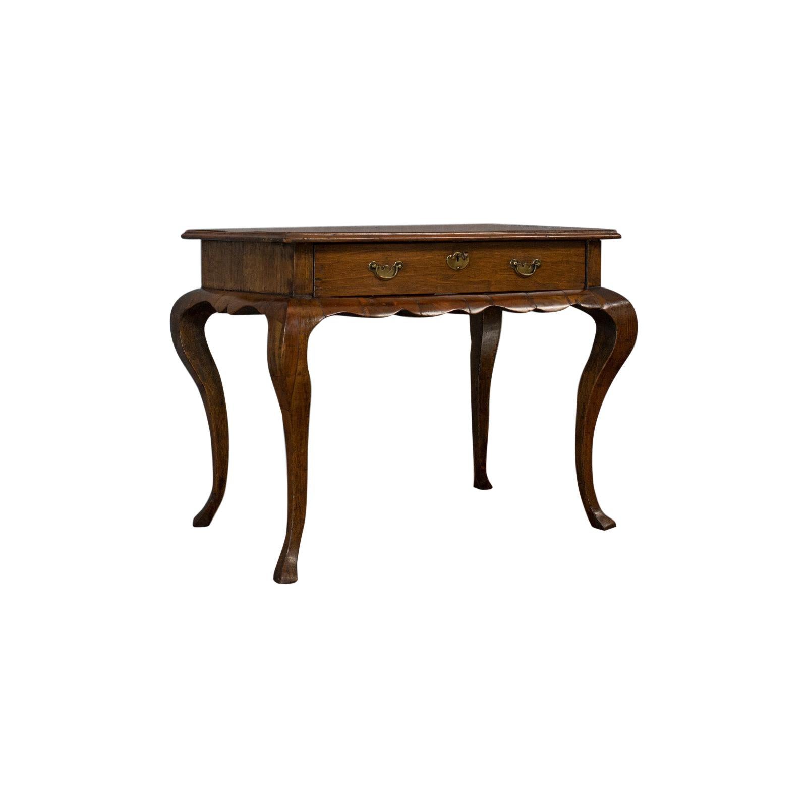Antique Centre Table, Flemish, Mahogany, Oak, Occasional, Dutch, 18th Century