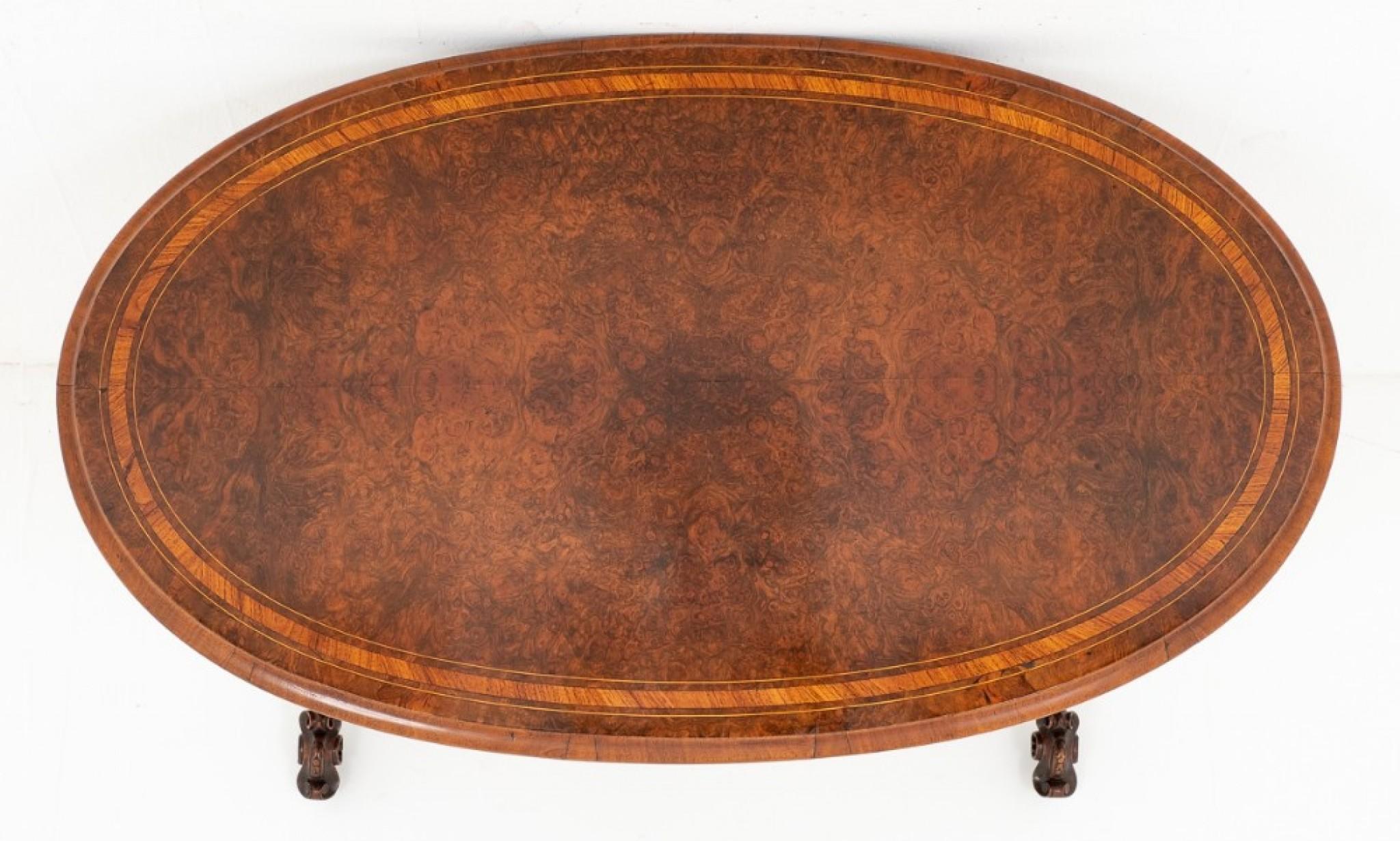 Mid-19th Century Antique Centre Table - Victorian Walnut 1860 For Sale