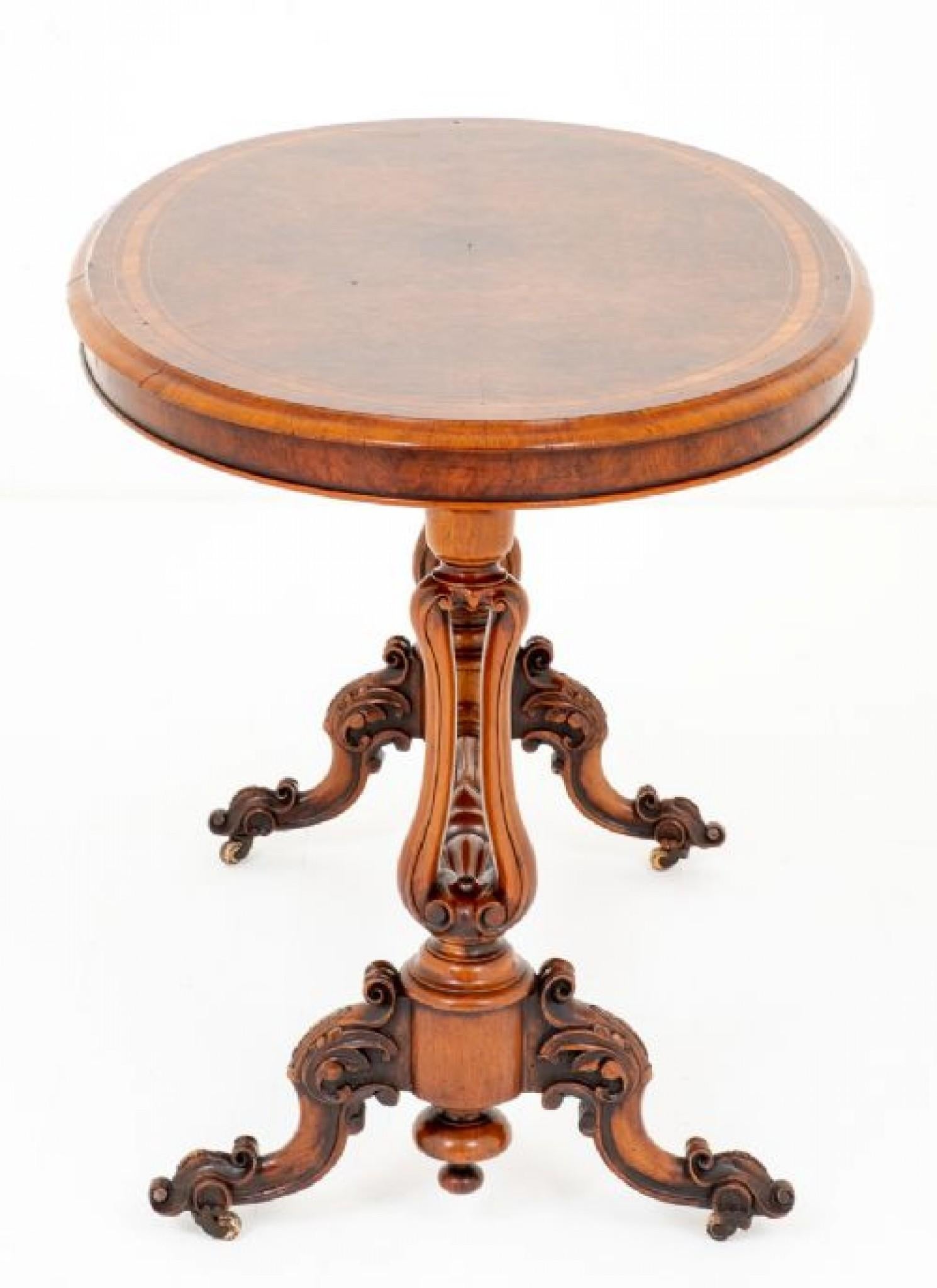 Antique Centre Table - Victorian Walnut 1860 For Sale 2