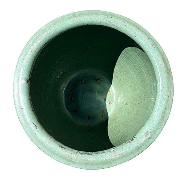 Antike Jahrhundert Chinesisch Ei Kunst Töpferei Halter Vogel & Drache Jardinière Pflanzer (Töpferwaren) im Angebot