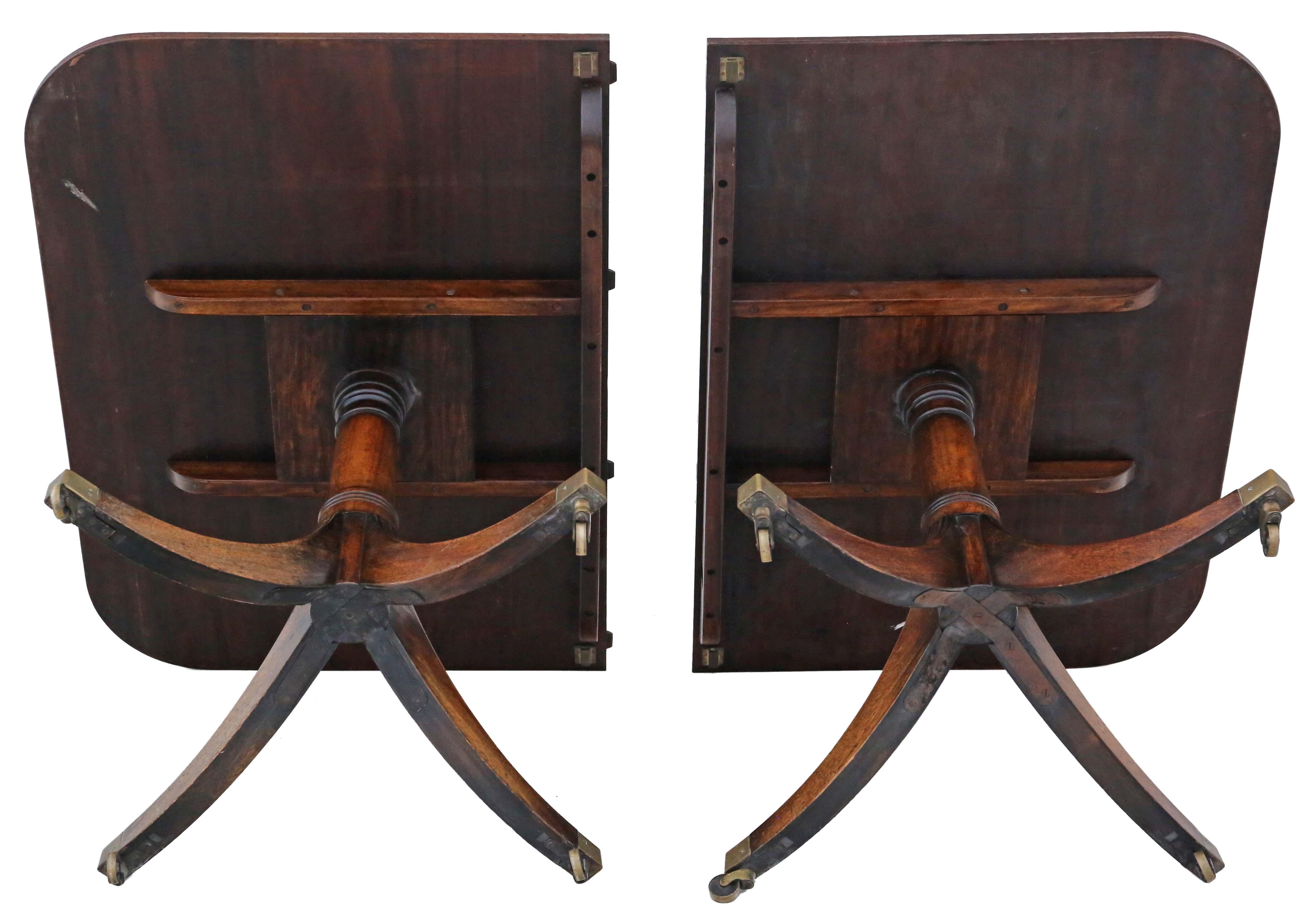 Antiquities Century Mahogany Extending Dining Table Double Pedestal, Large 8'9