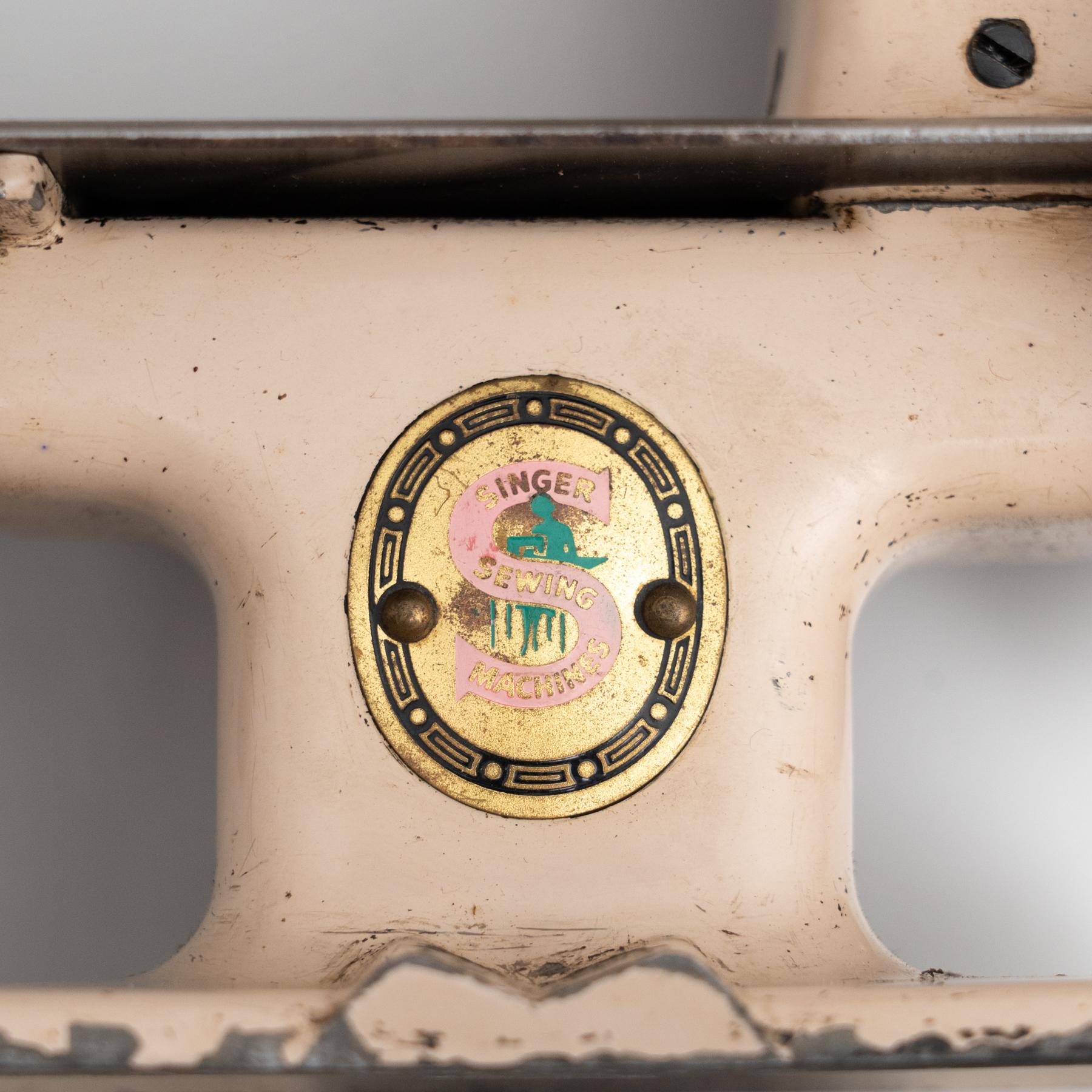 Antique Century Traditional Toy Singer Sewing Machine Reproduction, circa 1950 For Sale 8