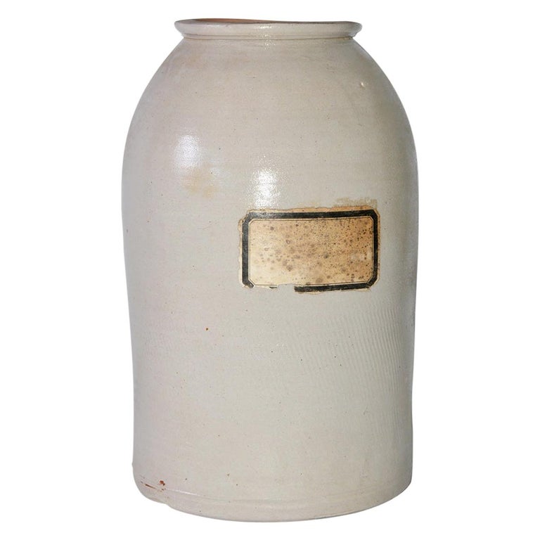Antique Ceramic Apothecary Jar at 1stDibs