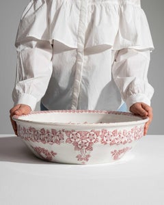 Antique Ceramic Bowl from Belgium, Glazed Finish, Early 20th Century