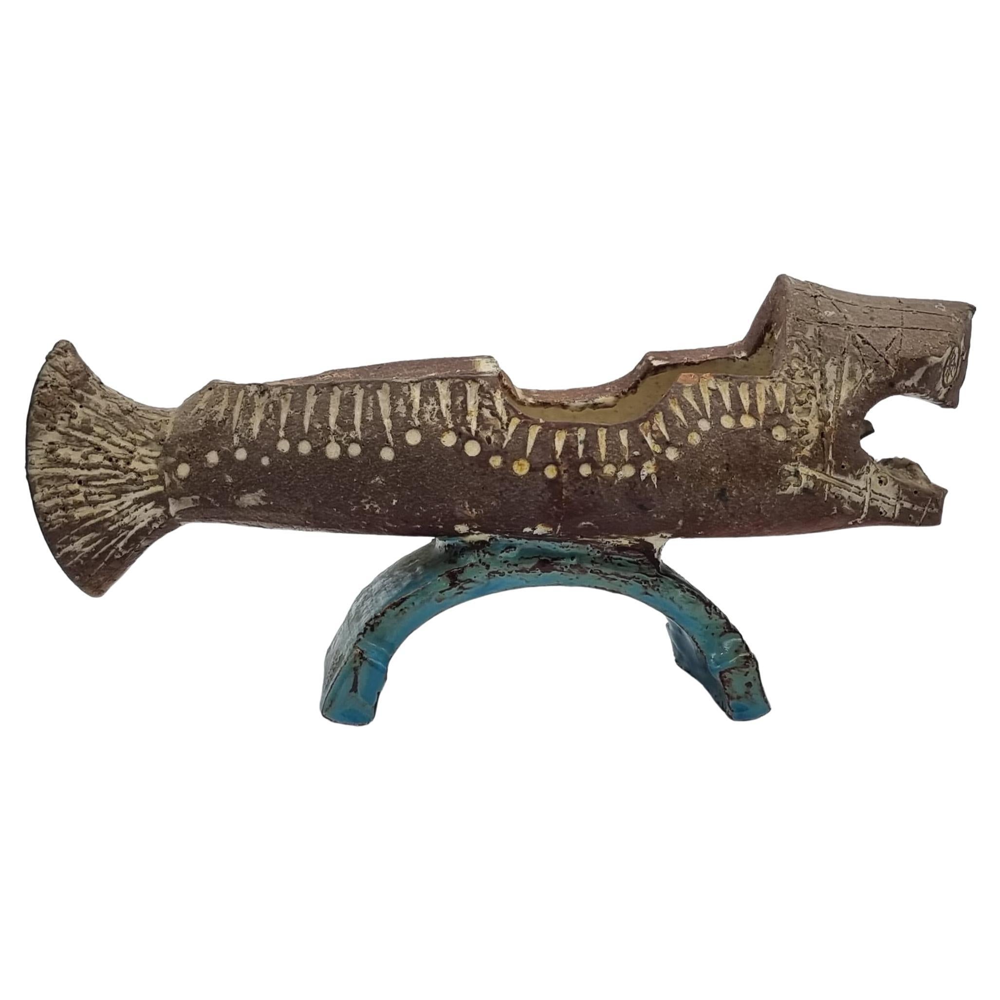 Antike Keramik Fisch Skulptur / Figur 
signiert Künstler Gilbert Portanier aus Frankreich

Der Zustand ist auf den Bildern zu sehen.