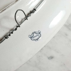 Antique Ceramic Meat Plate