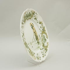 Antique Golf, Ceramic Plate with Golf Scene, Royal Doulton