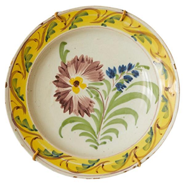 Antique Ceramic Wall Platter from Kellinghusen, Germany, Early 19th Century